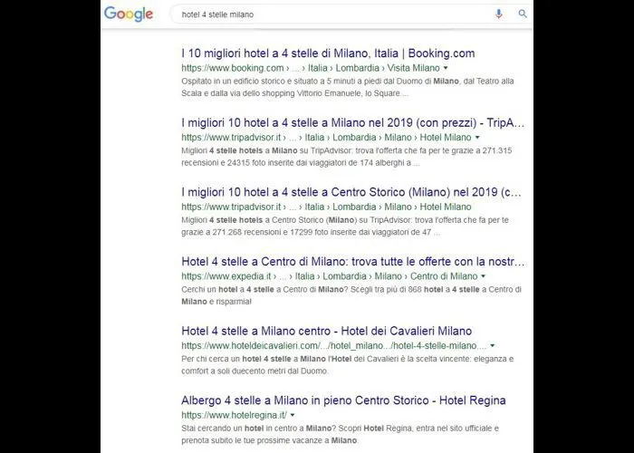 Abitudini di ricerca degli utenti e posizionamento