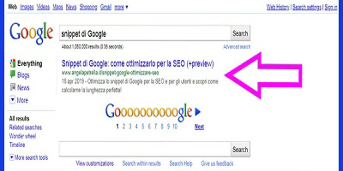 Cosa sono gli snippet e qual è l'influenza sul posizionamento?