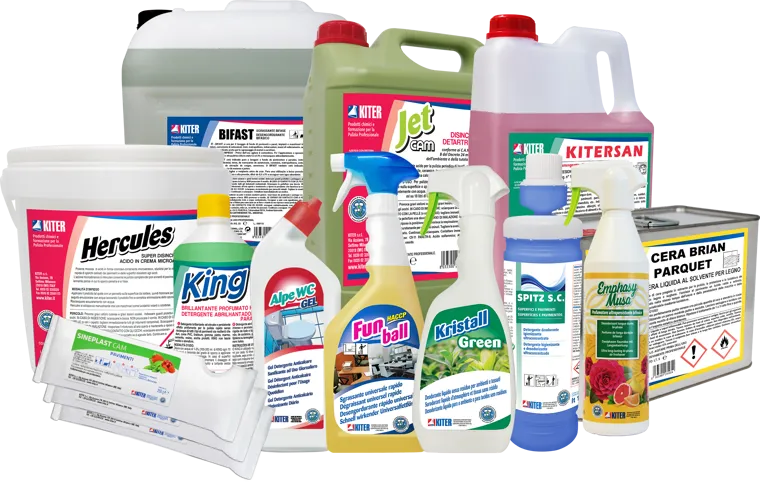 I detergenti e i prodotti per la pulizia professionale distribuiti da RM Multiservice