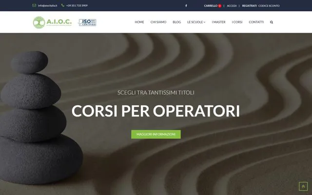 AIOC Italia: piattaforma corsi realizzata da DOWEB