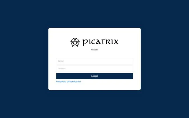 Picatrix: applicativo web realizzato da DOWEB
