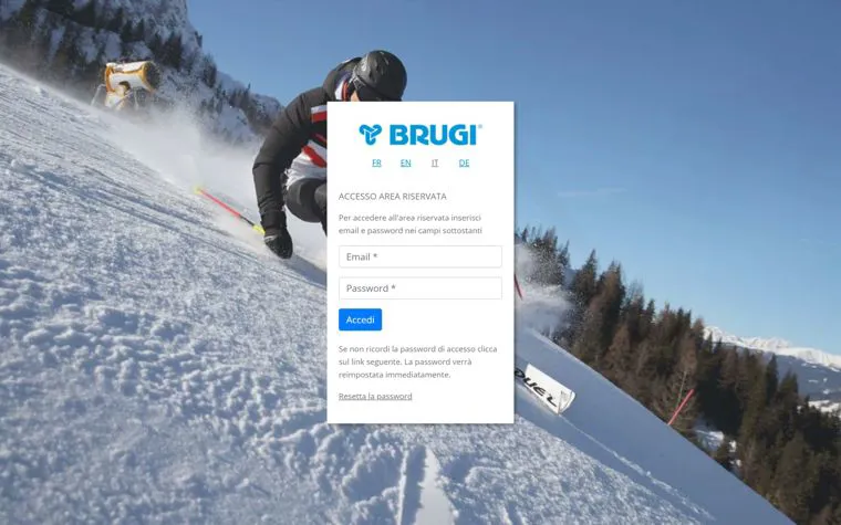 Accesso all'area riservata del portale Brugi B2B