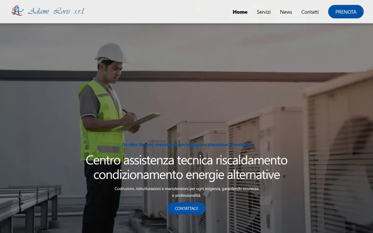Home del sito Adami Loris, assistenza riscaldamento e condizionamento
